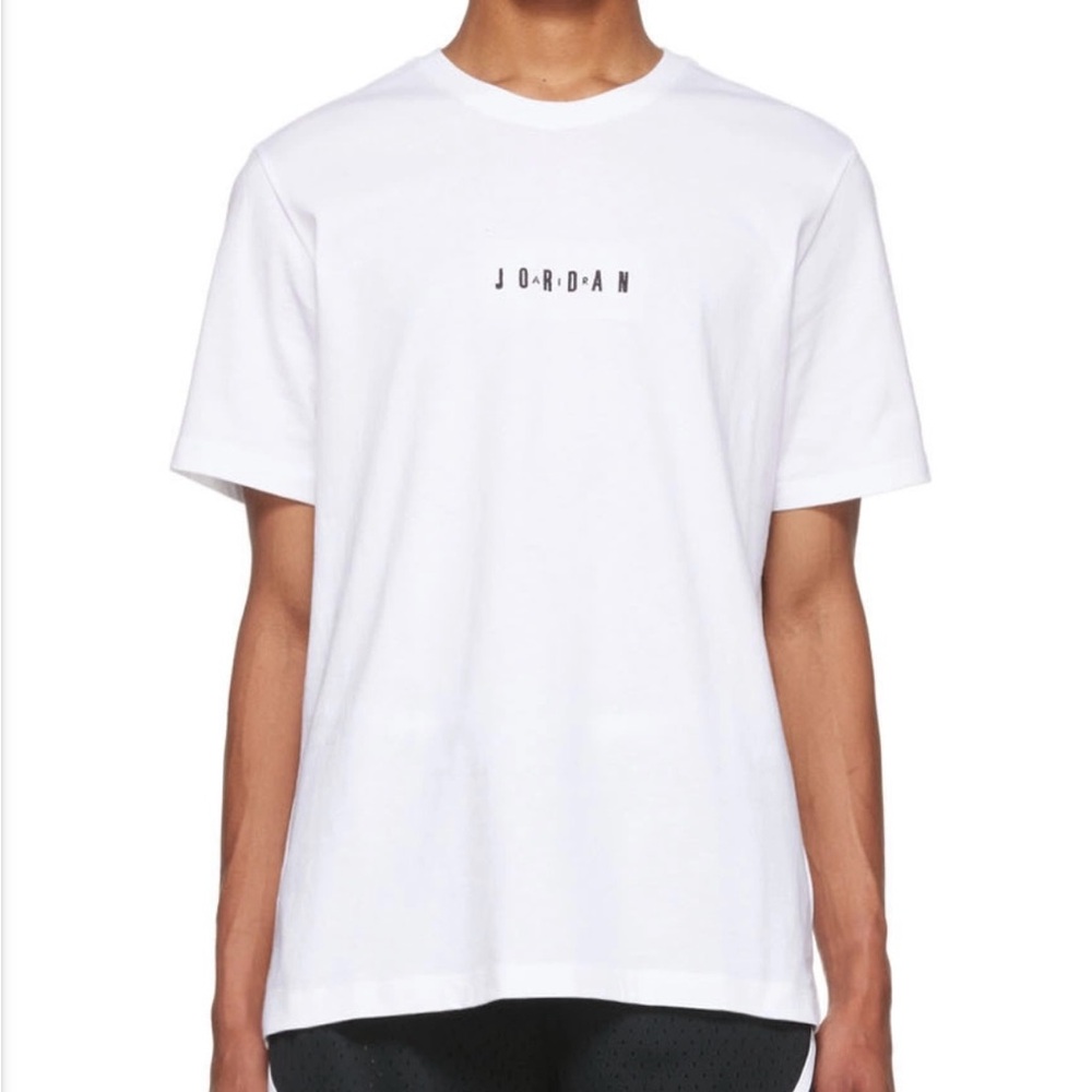 Nike Men's Air Jordan EMB Air Short Sleeve Shirt White ONLY